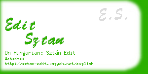 edit sztan business card