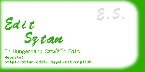 edit sztan business card